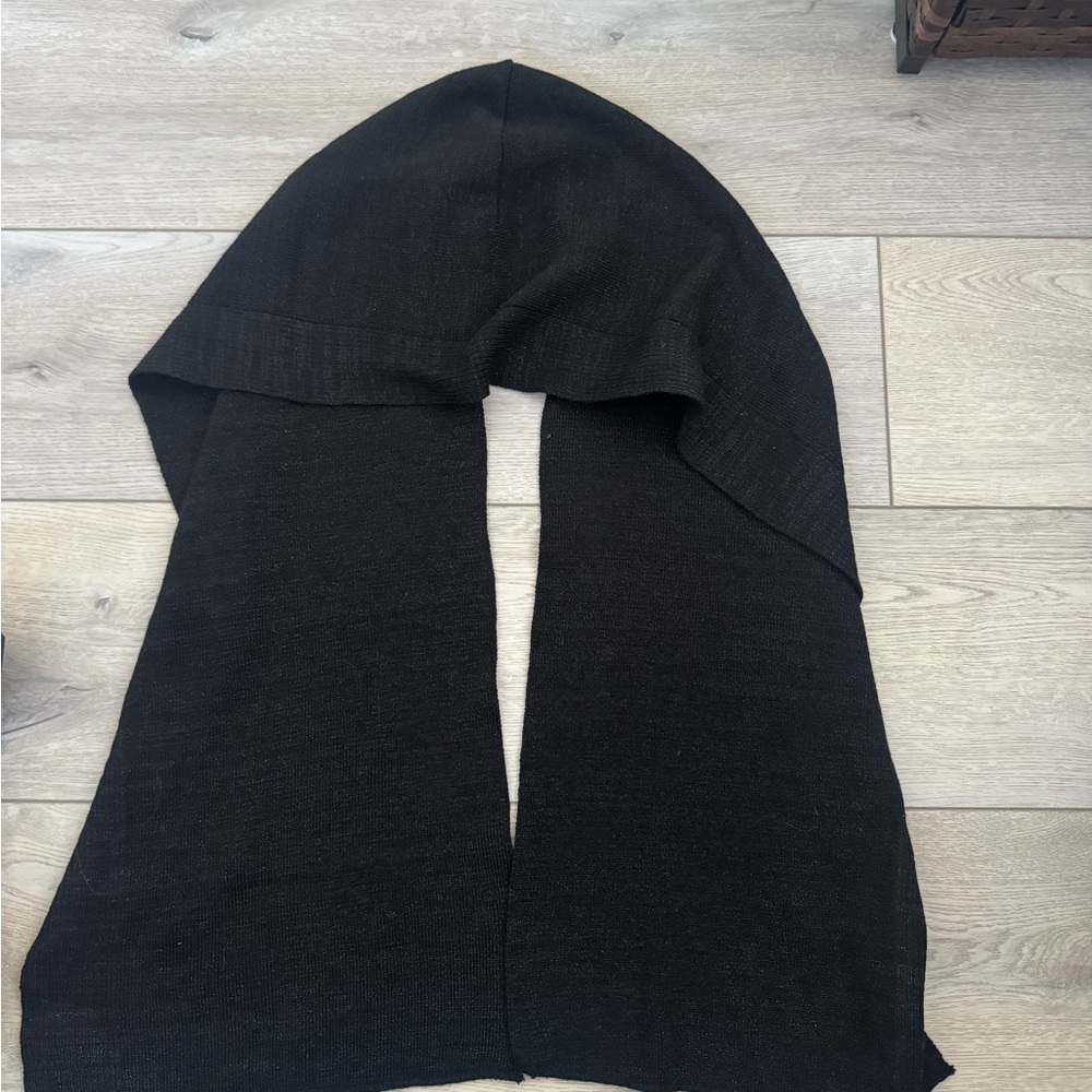 Black Hooded Scarf Totes